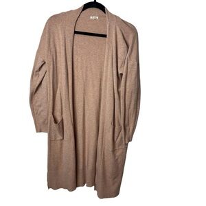 Debut open front cardigan long duster sweater